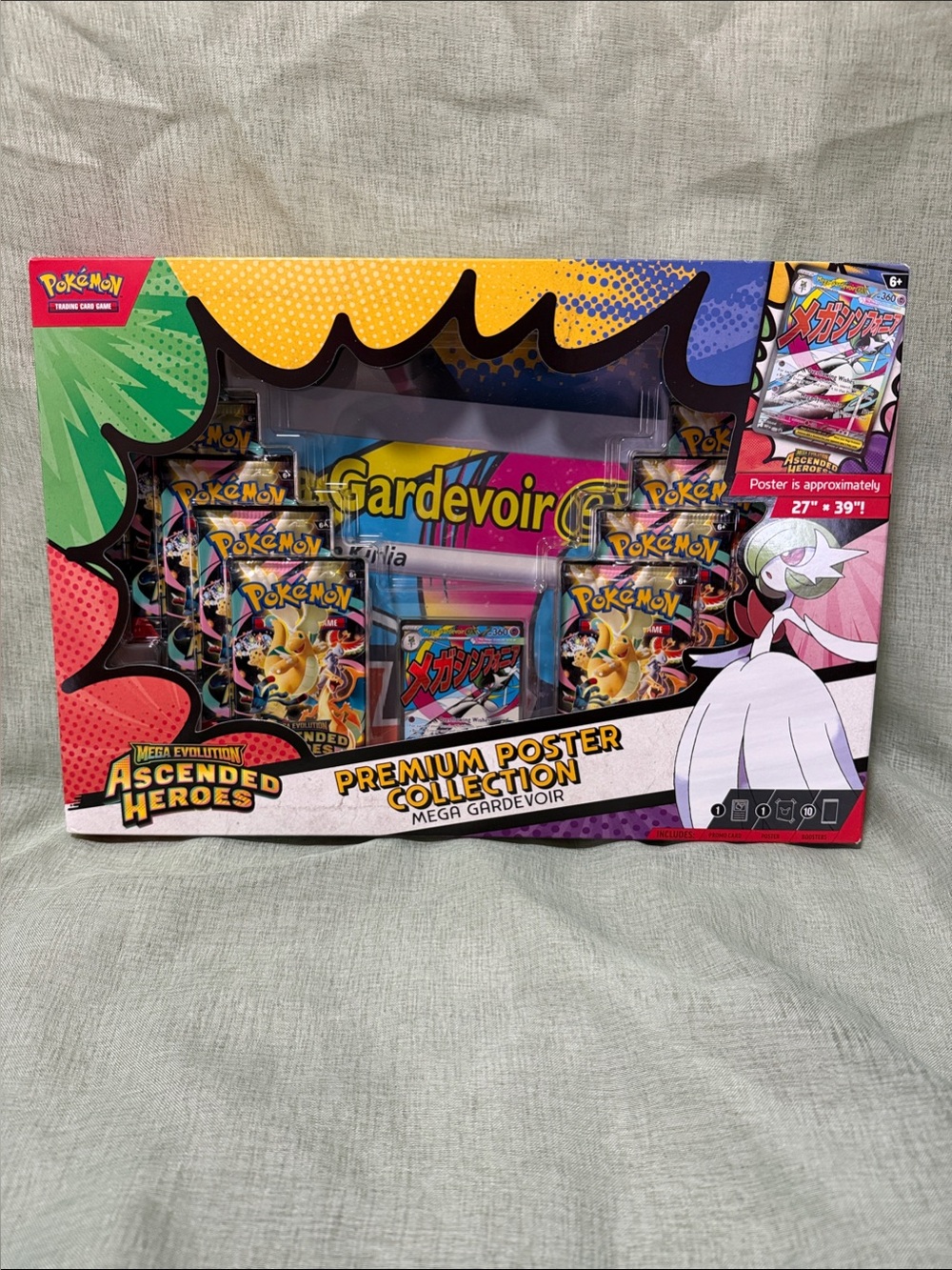 Pokémon Premium Poster Collection Mega Gardevoir – Ascended Heroes - NEW IN BOX!